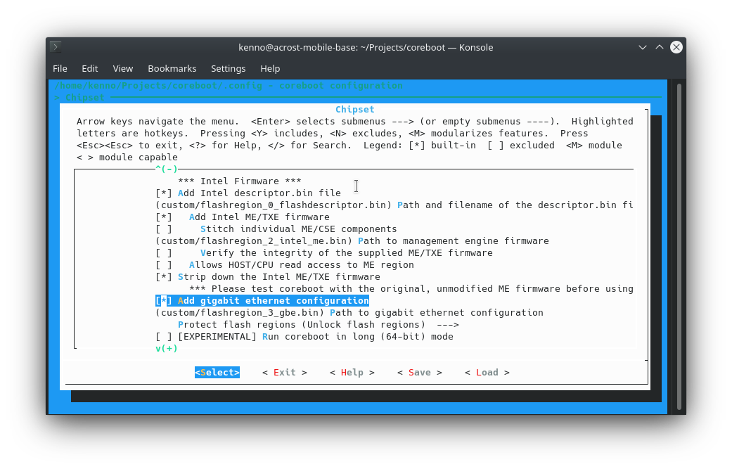 coreboot-menuconfig-chipset