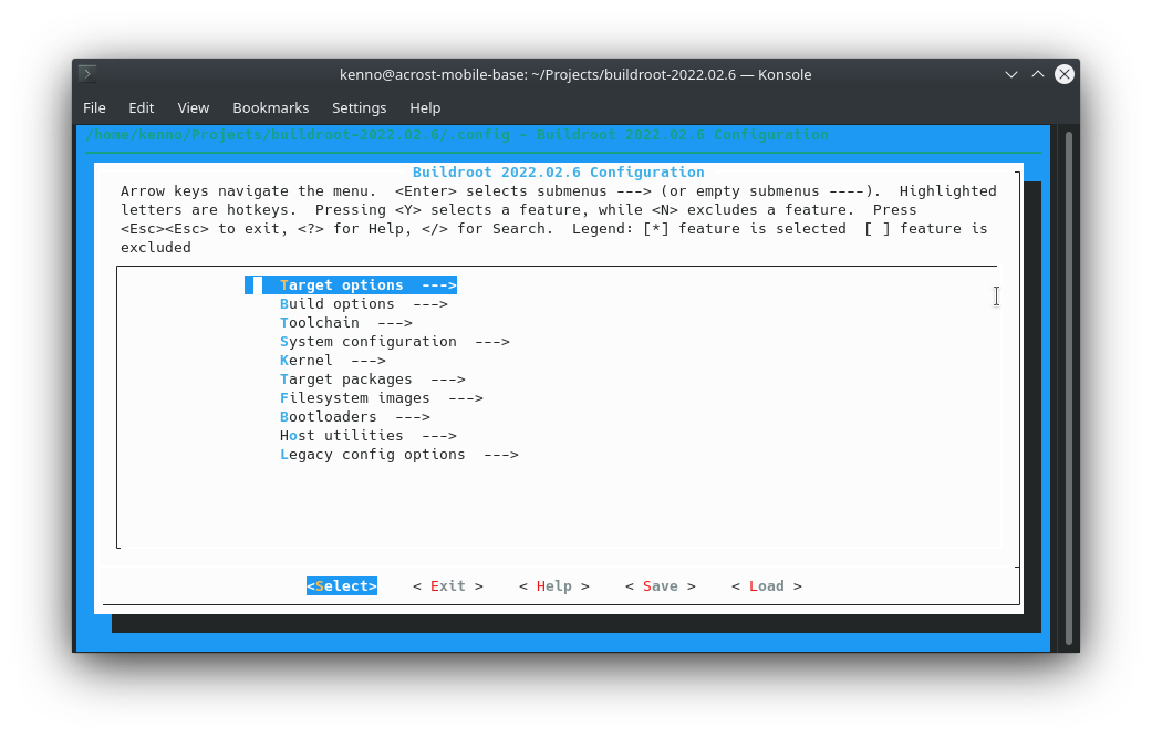 buildroot-menuconfig